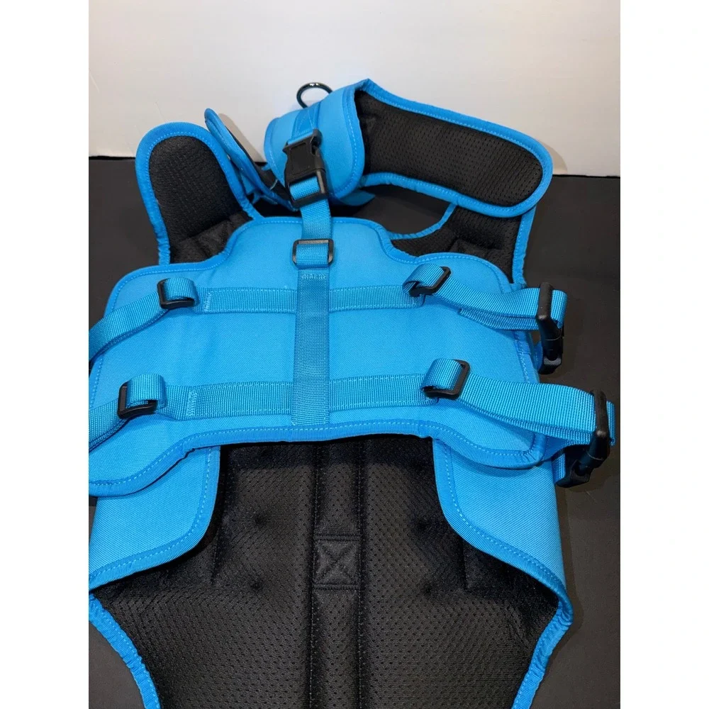 Petnanny Training Tactical Dog Harness Blue XL Padded Vest with Handle